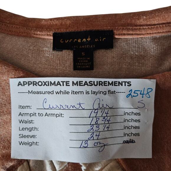 Current Air Womens Ruffle Collar Sweatshirt Small Preppy Vintage Soft Balletcore - Picture 12 of 13